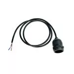 Патрон з проводом Дроп Лайт E27 IP65 вологозахищений чорний для вуличних гірлянд із лампочок Premium