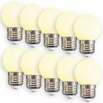 Набір LED ламп WELLMAX G45 E27 1W 2700K екстра теплий білий 10 шт пластикова колба, Кількість: набір 10 шт., Потужність, Вт: 1