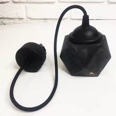 Світильник підвісний бетонний MINI чорний, Кількість джерел світла: 1, Колір: чорний