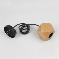 Світильник підвісний у скандинавському стилі MINI-WOODEN-D дерев'яний, Кількість джерел світла: 1, Тип установки світильника: підвісний, Колір: дерево