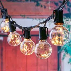 Гирлянда из лампочек LED роса G40 9 метров 30 (+1) ламп + 3м шнур - Edisons