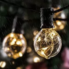 Вулична LED гірлянда G40 зі світлодіодними нитками 9 метрів 30 (+1) ламп + 3м шнур