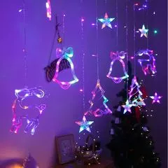 LED гірлянда новорічна Christmas tree колір RGB 8 режимів від 220В