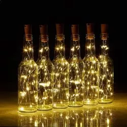 Гірлянди "пробка" 20LED 2м з батарейкою 