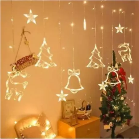 LED гирлянда новогодняя Christmas tree цвет Теплый белый 8 режимов от 220В - Edisons