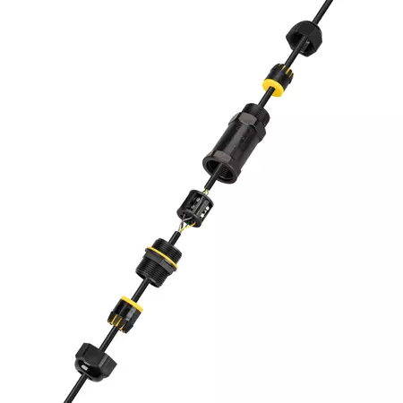 Коннектор провода герметичный M685 5pinx4мм² 2xM25 (8-12мм) IP68, изображение 3 - Edisons
