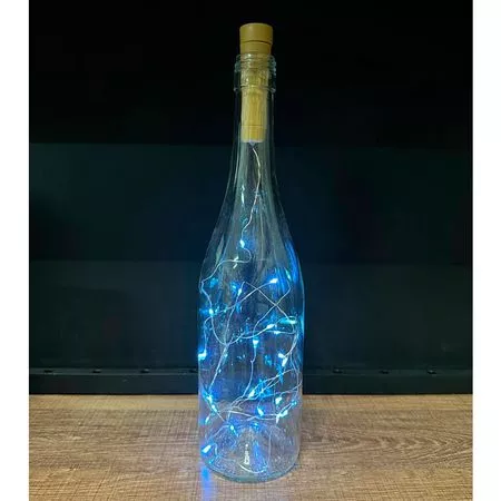 Набор 5 LED гирлянд Пробка на батарейке AAA с 20 LED диодами 2 м цвет холодный белый без мерцания Улучшенная модель, Цвет свечения: холодный белый, Количество в комплекте: 5 шт., изображение 10 - Edisons