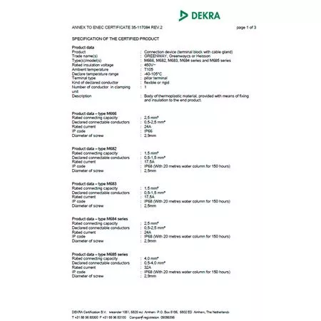 Коннектор провода герметичный M685 5pinx4мм² 2xM25 (8-12мм) IP68, изображение 12 - Edisons