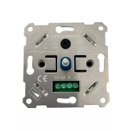 LED димер (світлорегулятор) SHYUGJ заднього краю (Trailing edge) Чорний 200W поворотно-натискний Premium, зображення 5