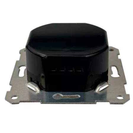LED димер (світлорегулятор) SHYUGJ заднього краю (Trailing edge) Чорний 200W поворотно-натискний Premium, зображення 3