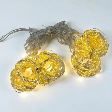 LED гірлянда новорічна Штора 1800LED 30 ниток 3х3м колір Теплий Білий, режим: мерехтить кожний 6 діод, від 220В, зображення 3