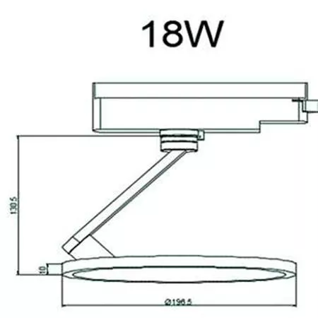 Декоративный трековый светильник Белый 18W 3000K Premium, изображение 2 - Edisons