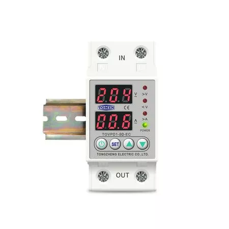 Реле защиты от перепадов напряжения TOMZN TOVPD1-EC 220V 80А, изображение 3 - Edisons