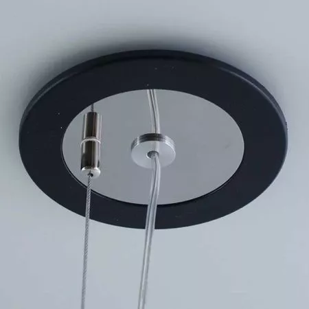 Розетка стельова D120 H5 чорна, зображення 2