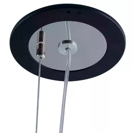 Розетка стельова D120 H5 чорна