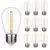 Набор LED ламп Edisons ST45 E27 1W 2200K 10шт прозрачная пластиковая колба, Количество: набор 10 шт., Мощность, Вт: 1 - Edisons