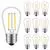 Набор LED ламп Edisons ST45 E27 2W 2200K 10шт прозрачная пластиковая колба, Количество: набор 10 шт., Мощность, Вт: 2 - Edisons
