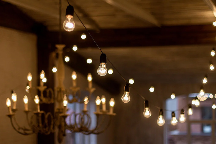 Ретро гирлянды с лампочками Эдисона
