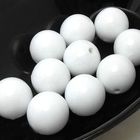 Кругла скляна бусина 14мм біла ( за 10 шт.)