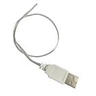 Роз'єм USB, штекер AM, корпус пластик, пайка на кабель білий