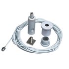 Комплект з тросу 2,5 м та фіксаторів діаметром 1,2 мм білий (1 трос +2 фіксатора)