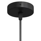 Розетка стельова D80 H20 чорна