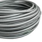 Провод прямой Серый 2х0,5мм (ГОСТ) в тканевой оплетке Premium, Цвет провода: светло-серый - Edisons