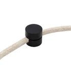 Кріплення фіксатор проводу D6 пластикове для зовнішньої проводки чорне