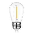 LED лампа Edisons ST45 E27 1W 2200K прозора пластикова колба, Кількість: 1 шт., Потужність, Вт: 1