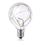 LED лампа G40 1W 2200К E12 зі світлодіодними нитками всередині для гірлянд