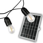 Вулична ретро на сонячних панелях гірлянда Solar-Carbolite Е27 ІР33 5 метрів 11 ламп (+2 запасні)