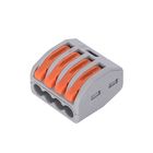 Клема сполучна типу WAGO 222-414 на 4 проводи 0.08–4 мм²/12–28AWG 32А 250В важільний затискач Premium, Кількість: 1 шт.