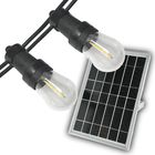 Вулична ретро гірлянда на сонячних панелях Solar-PATIO E27 IP65 вологозахищена 10м 21 ламп (+2 запасні)