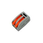 Клема сполучна типу WAGO 222-412 на 2 проводи 0.08–4 мм²/12–28AWG 32А 250В важільний затискач Premium, Кількість: 1 шт.