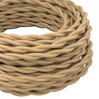 Провід кручений Пісочний (Twisted) 2*2,5мм (ДСТУ) в тканинному обплетенні Premium