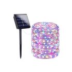 LED гірлянда новорічна SOLAR 100LED 10м колір RGB 8 режимів з димуванням