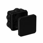 Коробка розподільча герметична зовнішня квадратна IP55 70х70x35мм чорна