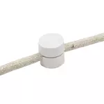 Крепеж фиксатор провода D6 пластиковый для наружной проводки белый - Edisons