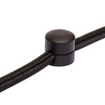 Крепление фиксатор провода D8-M металлическое для наружной проводки черный - Edisons