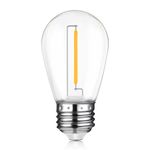 LED лампа Edisons ST45 E27 1W 2200K прозрачная пластиковая колба, Количество: 1 шт., Мощность, Вт: 1 - Edisons