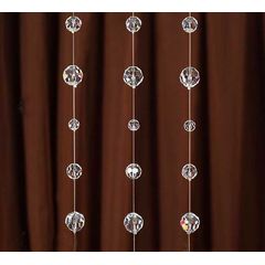 Штора зі скляних бусин діаметром 5 мм, 10 мм, 18 мм (за 1 нитку довжиною 1 м)