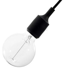 Силиконовый патрон E27 черный, Цвет: черный - Edisons