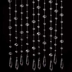 Штора зі скляних бусин діаметром 6 мм, 10 мм, 16 мм, 63 мм (за 1 нитку довжиною 1 м)