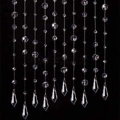 Штора зі скляних бусин діаметром 6 мм, 8 мм, 12 мм, 16 мм, 38 мм (за 1 нитку довжиною 1 м)