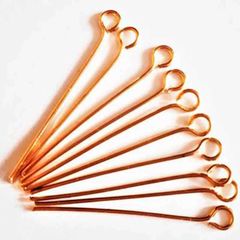 Шпилька для бусин і підвісок 46 мм (набір 10 шт) Gold, Довжина булавки, мм: 46