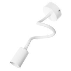 Бра у стилі лофт Anykind з гнучкою трубкою без плафона біле, Кількість джерел світла: 1, Color: White