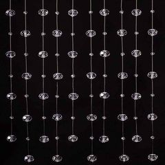 Штора зі скляних бусин діаметром 6 мм і 16 мм (за 1 нитку довжиною 1 м)