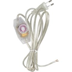 Провод с регулятором (диммером) прозрачный ШПР-204 2х0,75, Сечение: 2х0.75мм, Цвет провода: прозрачный - Edisons