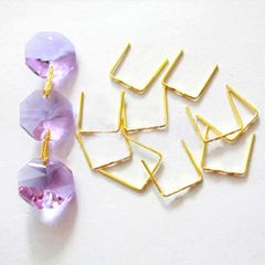 Скоба П-Образна 14 мм золото (набір 10 шт)