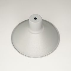 Сталевий абажур 185 мм купол під циліндром сірий перламутр